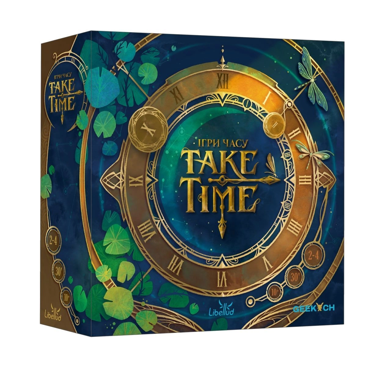 Настільна гра Ігри часу (Take Time), бренду Geekach Games, для 2-4 гравців, час гри < 30хв. - KUBIX