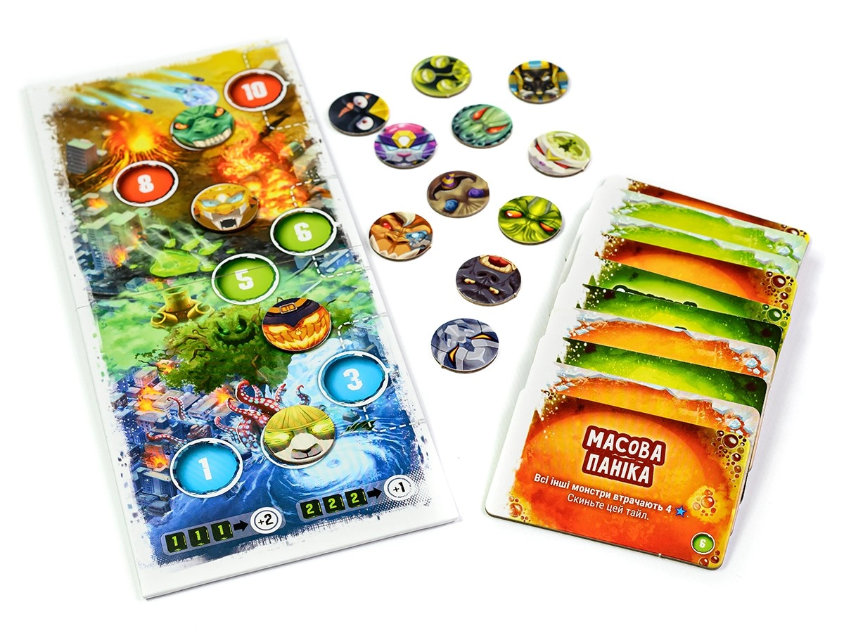Настольная игра Володар Токио. Еще больше ярости (King of Tokyo: Even More Wicked!), бренду Игромаг, для 2-6 гравців, час гри < 30мин. - 12 - KUBIX 