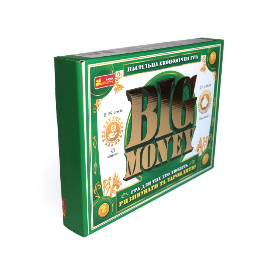 Настольная игра Big Money, бренду Ранок, для 2-5 гравців, час гри < 30мин. - 7 - KUBIX 
