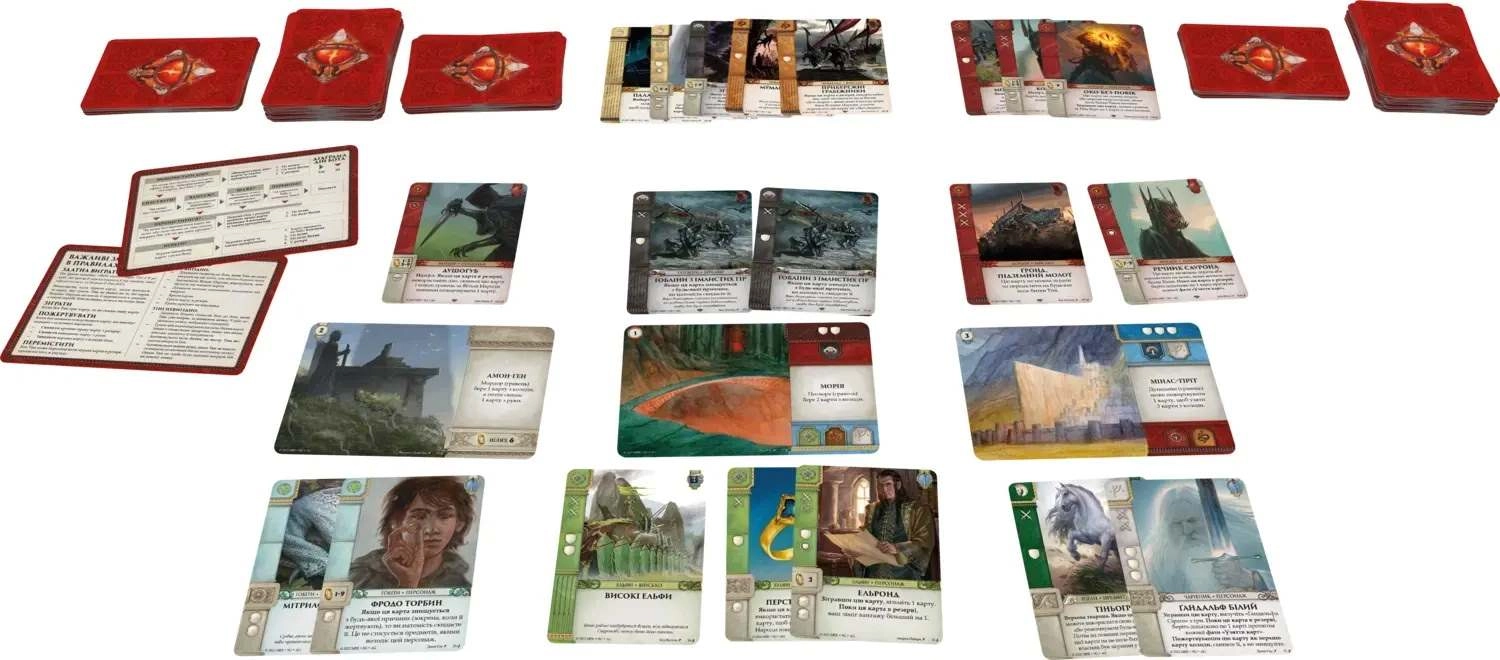 Настольная игра Война Кольца. Карточная игра. Против Тени (War of the Ring: The Card Game. Against the Shadow), бренду Geekach Games, для 1-2 гравців, час гри < 60мин. - 2 - KUBIX 
