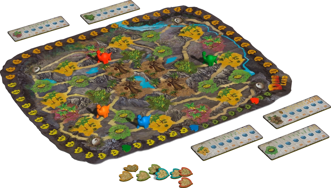 Настільна гра Діно Ленд (Dino LAND), бренду Bombat Game, для 2-4 гравців, час гри < 30хв. - 3 - KUBIX 