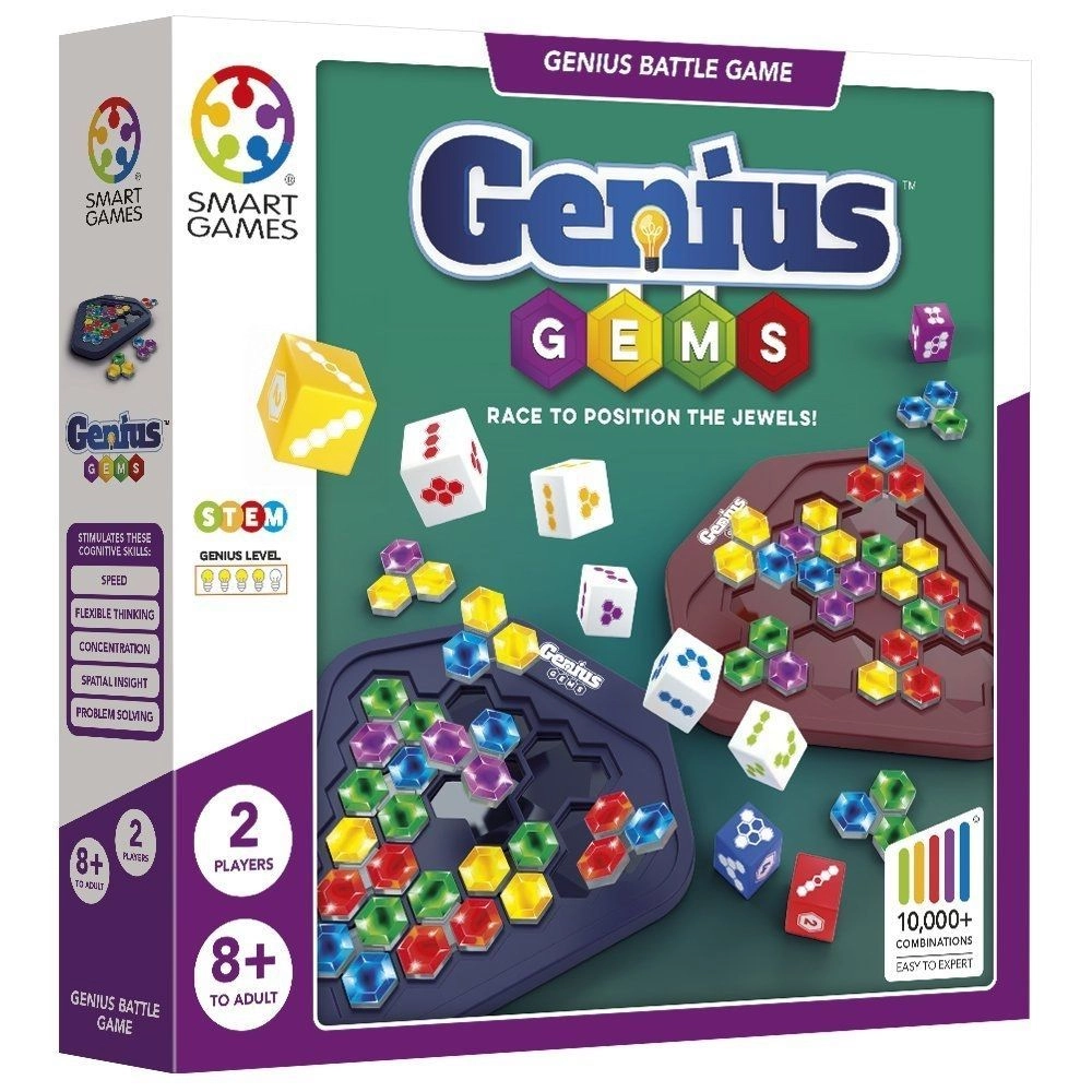 Купити Настільна гра Геніально. Самоцвіти (Genius Gems), бренду Smart Games - KUBIX Настільна гра Геніально. Самоцвіти (Genius Gems), бренду Smart Games, для 2-2 гравців, час гри < 30хв. - KUBIX