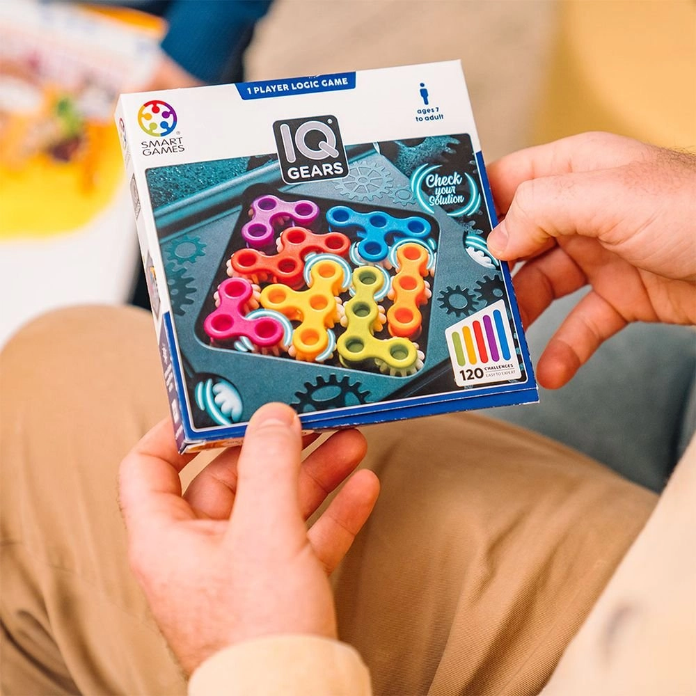 Настольная игра IQ Шестерни (IQ Gears), бренду Smart Games, для 1-1 гравців, час гри < 30мин. - 3 - KUBIX 