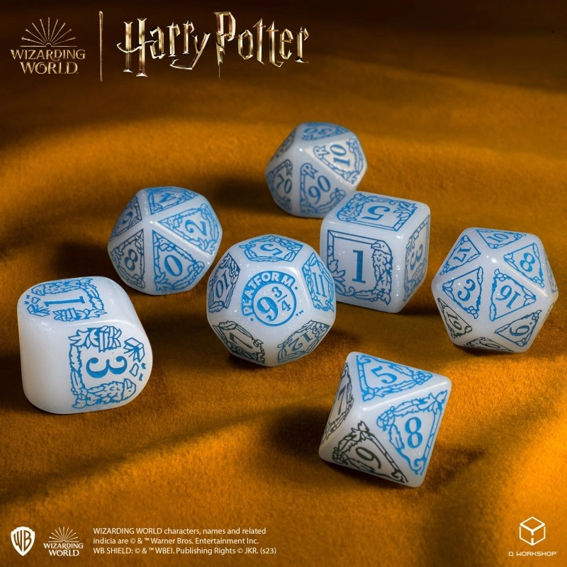 Набор кубиков Harry Potter. Ravenclaw Modern Dice Set - White - 6 - KUBIX 