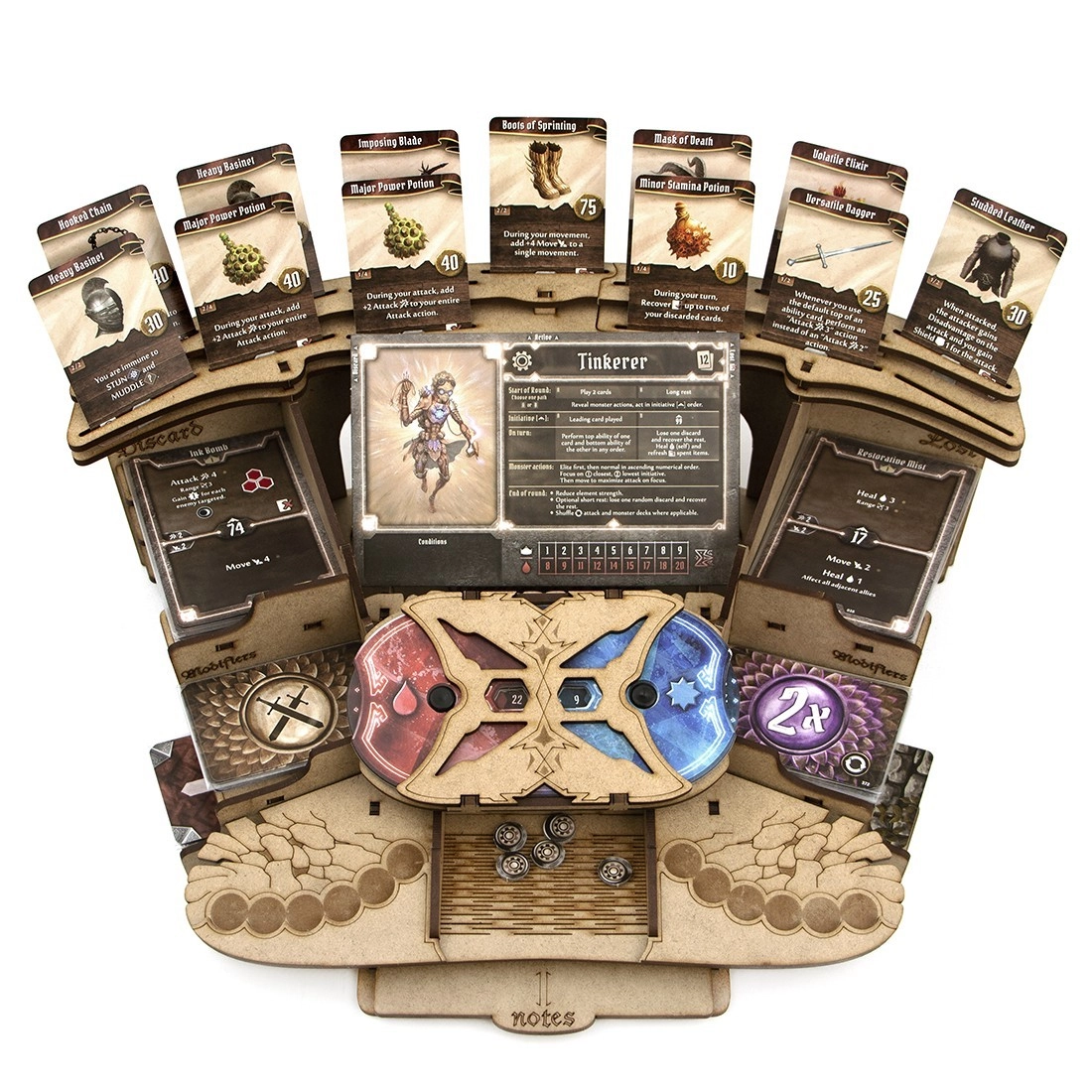 Органайзер Глумхейвен: Игровая планшетка (Gloomhaven Player Board), бренду Tower Rex - KUBIX