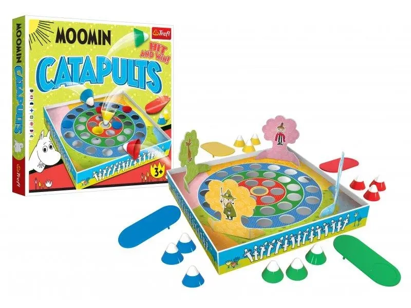 Настольная игра Катапульты: Мумитролли (Catapults: Moomin), бренду Trefl, для 2-4 гравців, час гри < 30мин. - 2 - KUBIX 