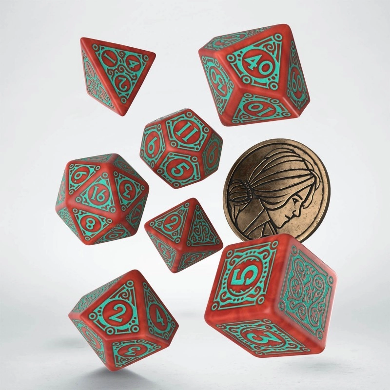 Набір кубиків The Witcher Dice Set. Triss - Merigold the Fearless - KUBIX