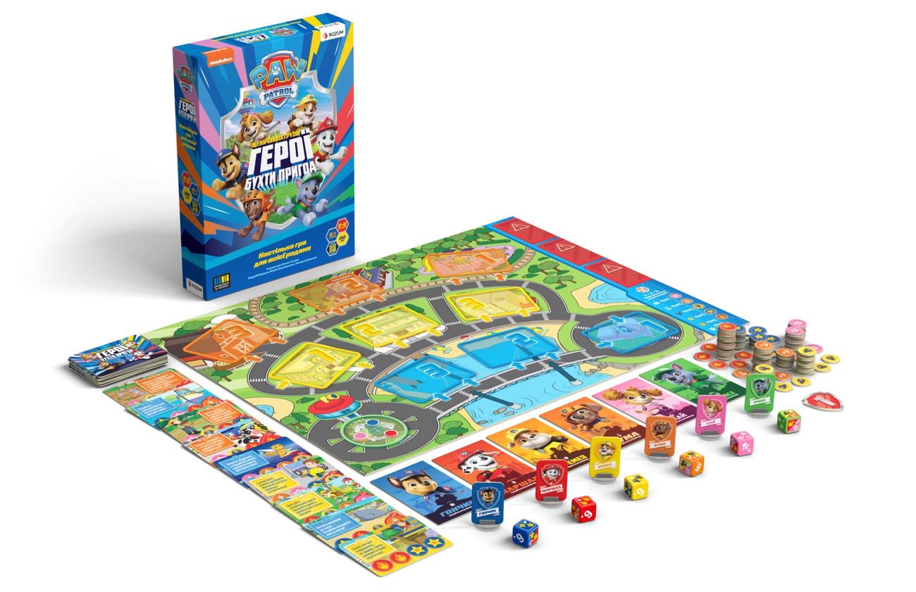 Настольная игра Щенячий патруль: Герои Бухты Приключений (Paw Patrol), бренду Rozum, для 2-5 гравців, час гри < 30мин. - 3 - KUBIX 
