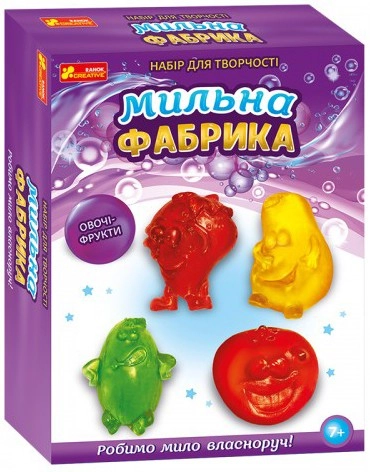Набір для творчості Мильна фабрика "Овочі-фрукти", бренду Ранок, для 1-2 гравців - KUBIX