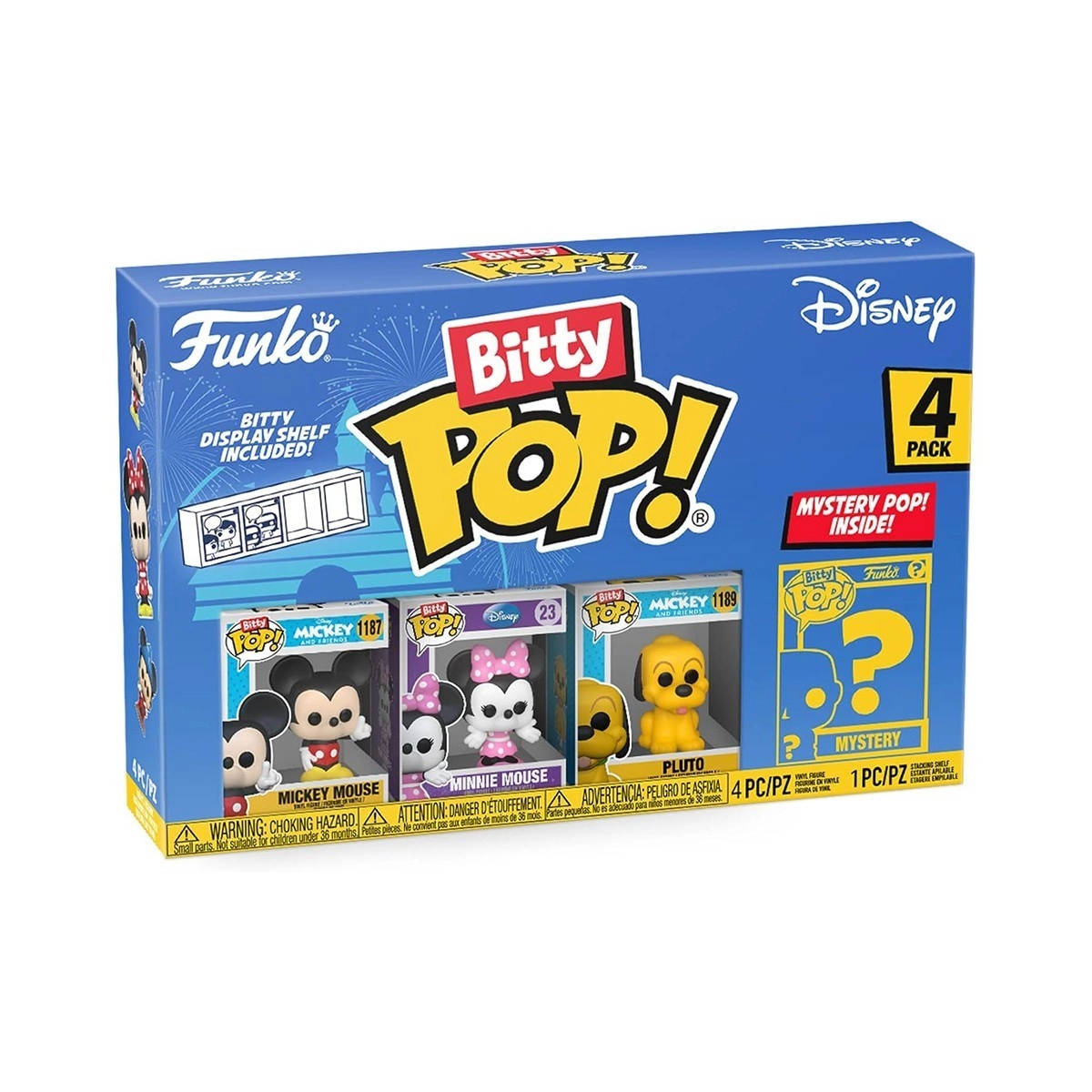 Набор фигурок BITTY POP! серии ДИСНЕЙ (4 фигурки), бренду Funko - KUBIX