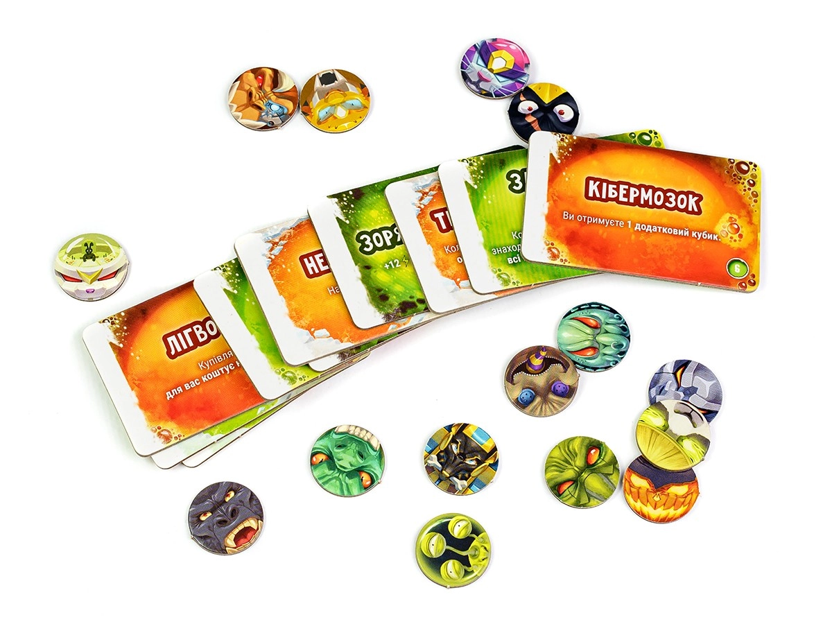 Настольная игра Володар Токио. Еще больше ярости (King of Tokyo: Even More Wicked!), бренду Игромаг, для 2-6 гравців, час гри < 30мин. - 11 - KUBIX 