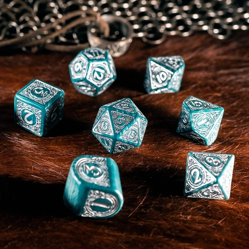Набор кубиков Viking Modern Dice Set Mjolnir - KUBIX