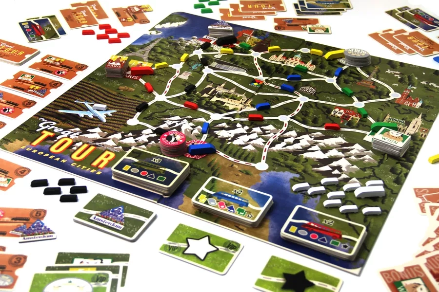Настольная игра Чудесное путешествие (The Great Tour: European Cities), бренду Tactic, для 3-6 гравців, час гри < 30мин. - 7 - KUBIX 