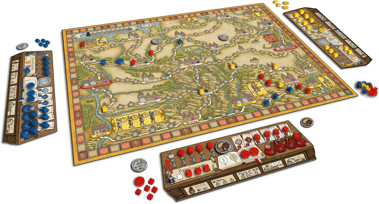 Настольная игра Ганзейский союз. Полное издание (Hansa Teutonica: Big Box), бренду Games 7Days, для 3-5 гравців, час гри > 60мин. - 2 - KUBIX 