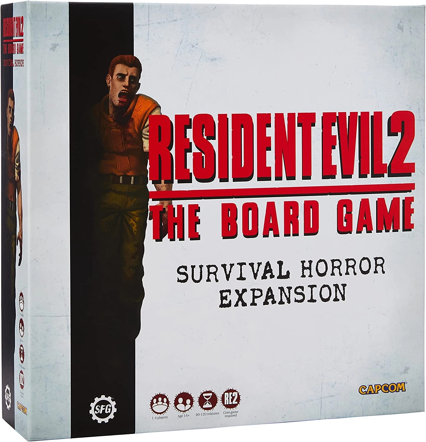Настільна гра Оселя зла 2: Настільна гра. Розширення Жахи виживання (Resident Evil 2: The Board Game. Survival Horror Expansion) (EN), бренду Steamforged Games Ltd., для 1-4 гравців, час гри > 60хв. - KUBIX