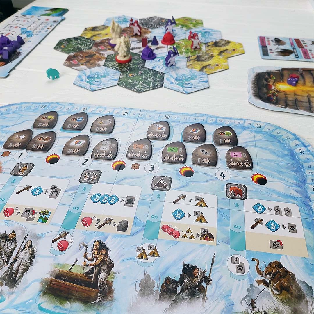 Настольная игра Бесконечная Зима. Палеоамериканцы (Endless Winter), бренду Игромаг, для 1-4 гравців, час гри < 60мин. - 6 - KUBIX 