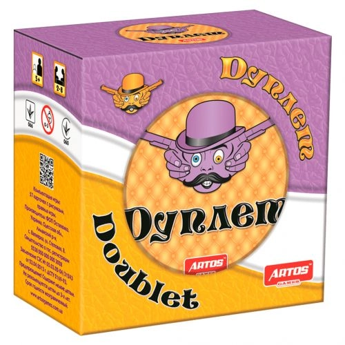 Настільна гра Дуплет, бренду Artos games, для 2-8 гравців, час гри < 30хв. - KUBIX