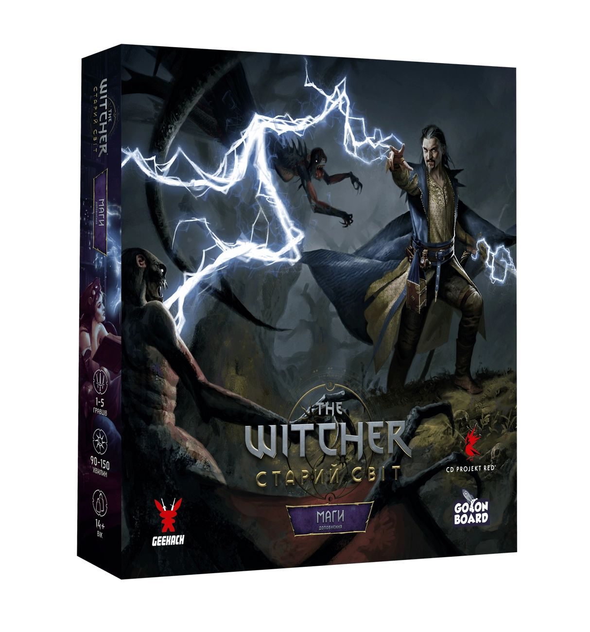 Настільна гра Відьмак: Старий світ. Маги (The Witcher: Old World. Mages), бренду Geekach Games, для 1-5 гравців, час гри > 60хв. - KUBIX