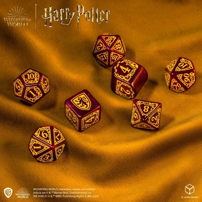 Набор кубиков Harry Potter. Gryffindor Modern Dice Set - Красный - 2 - KUBIX 