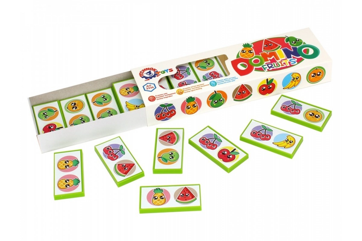 Настольная игра Домино "Фрукты", бренду TechnoK, для 2-4 гравців - 2 - KUBIX 