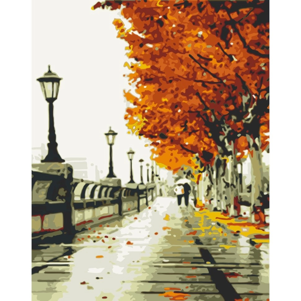 Картина по номерам Осенняя набережная (40x50 см), бренду Art Craft - KUBIX