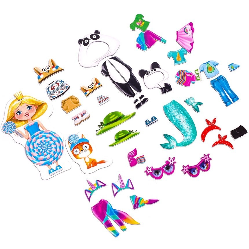 Настольная магнитная игра-одевалка Family look, бренду Vladi Toys, для 1-1 гравців - 2 - KUBIX 