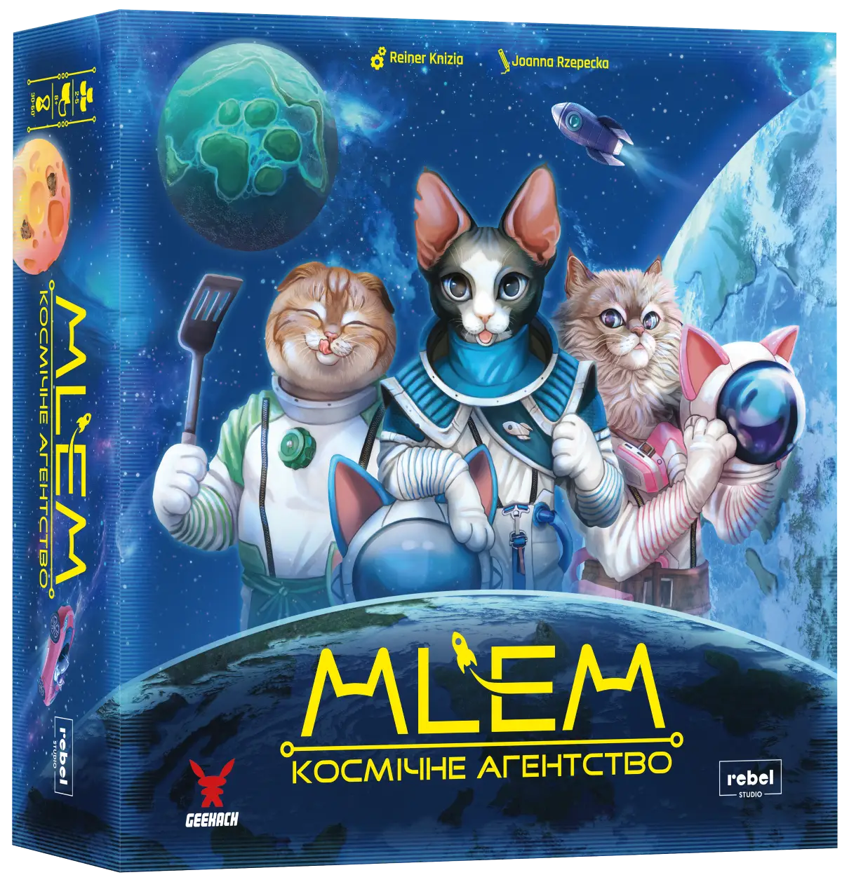 Настільна гар MLEM. Космічне агентство (MLEM: Space Agency), бренду Geekach Games, для 2-5 гравців, час гри < 30хв. - KUBIX