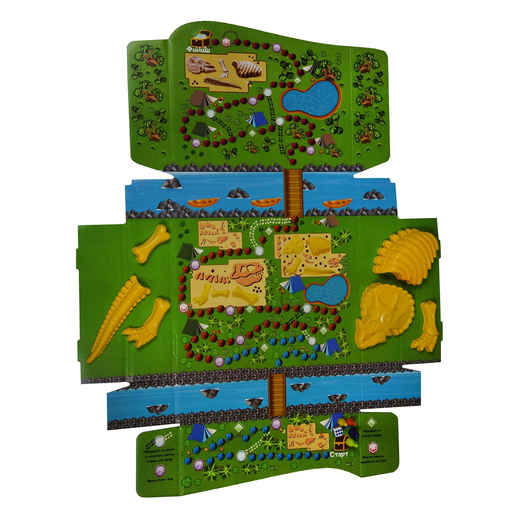 Набір для ліплення Діно місце (Dino place) (RU), бренду Strateg - 3 - KUBIX 