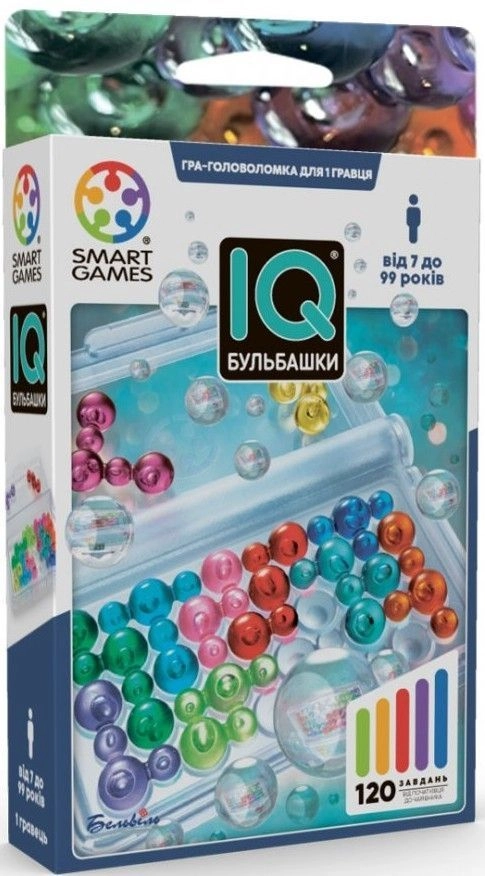 Купити Настольная игра IQ Пузыри (IQ Bubbles), бренду Smart Games - KUBIX Настольная игра IQ Пузыри (IQ Bubbles), бренду Smart Games, для 1-1 гравців, час гри < 30мин. - KUBIX