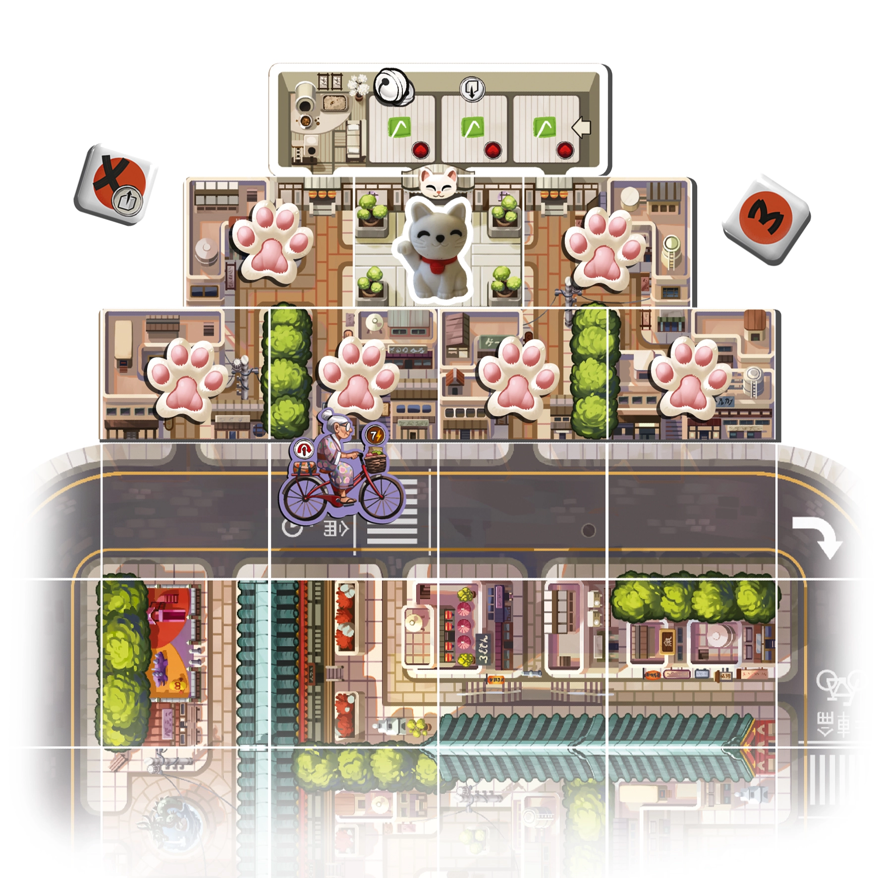 Настольная игра Котики Киото (Kyoto no Neko), бренду Woodcat, для 2-4 гравців, час гри < 60мин. - 6 - KUBIX 