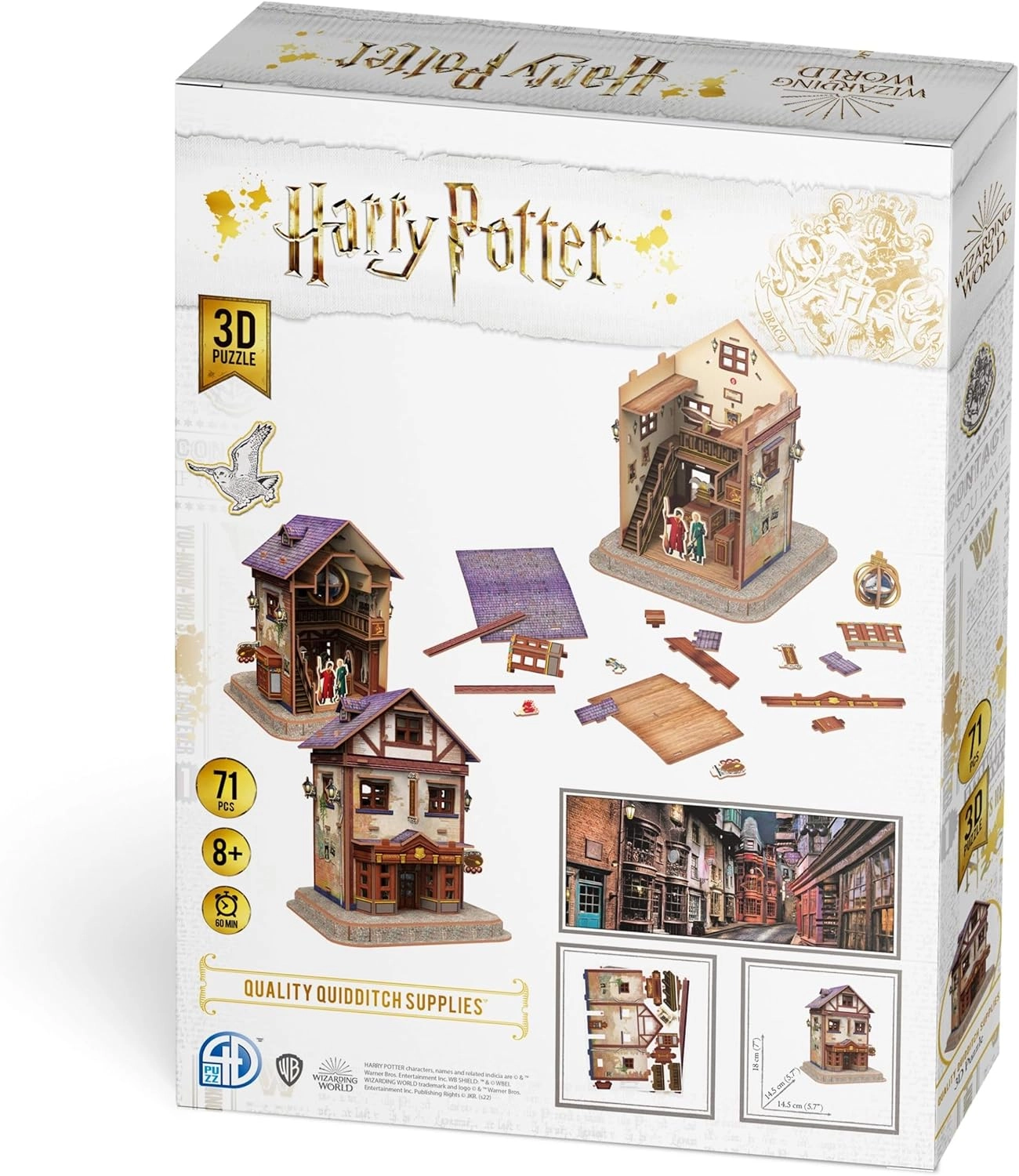 Товари для Квідичу Пазл 3D (Quality Quidditch Supplies Set 3D puzzle), бренду Trefl - 7 - KUBIX 