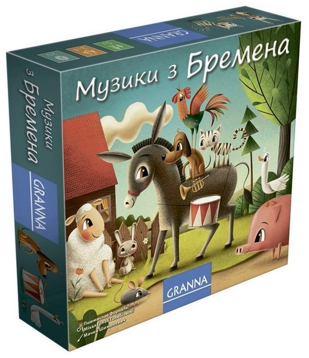 Настольная игра Музыканты из Бремена, бренду Granna, для 2-4 гравців, час гри < 30мин. - KUBIX