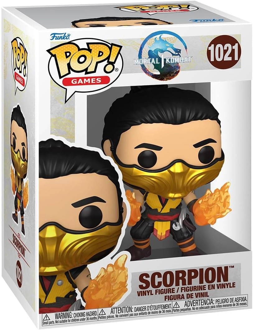 Игровая фигурка Funko POP Скорпион (Scorpion) Mortal Kombat 1: #1021, бренду Funko - KUBIX