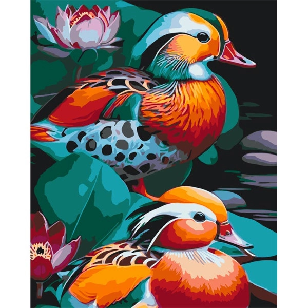 Картина по номерам Утки-мандаринки (40x50 см), бренду Art Craft - KUBIX