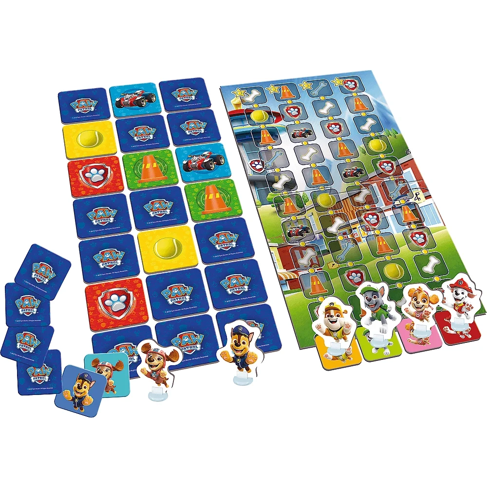Настільна гра Перегони цуценят: Щенячий патруль (PAW Patrol), бренду Trefl, для 2-4 гравців, час гри < 30хв. - 4 - KUBIX 