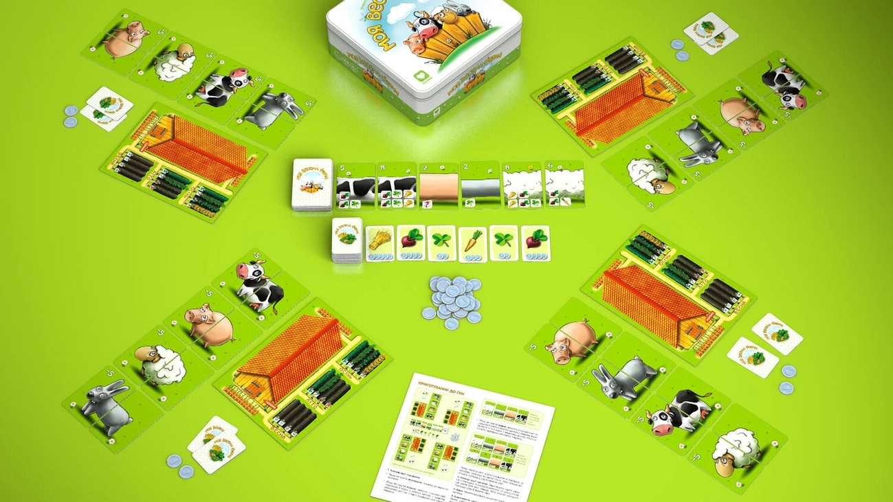 Настольная игра Моя Весёлая Ферма (My Happy Farm), бренду IGAMES, для 2-4 гравців, час гри < 60мин. - 4 - KUBIX 
