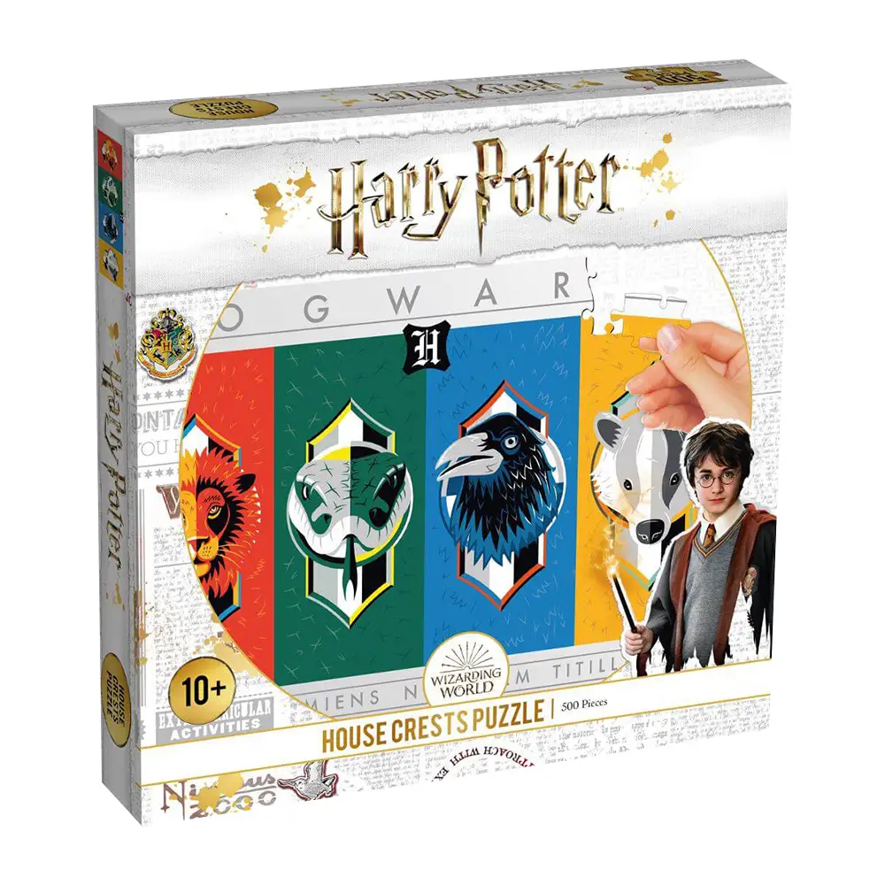 Пазл HARRY POTTER House Crests (Гаррі Поттер) (500 шт.) - KUBIX