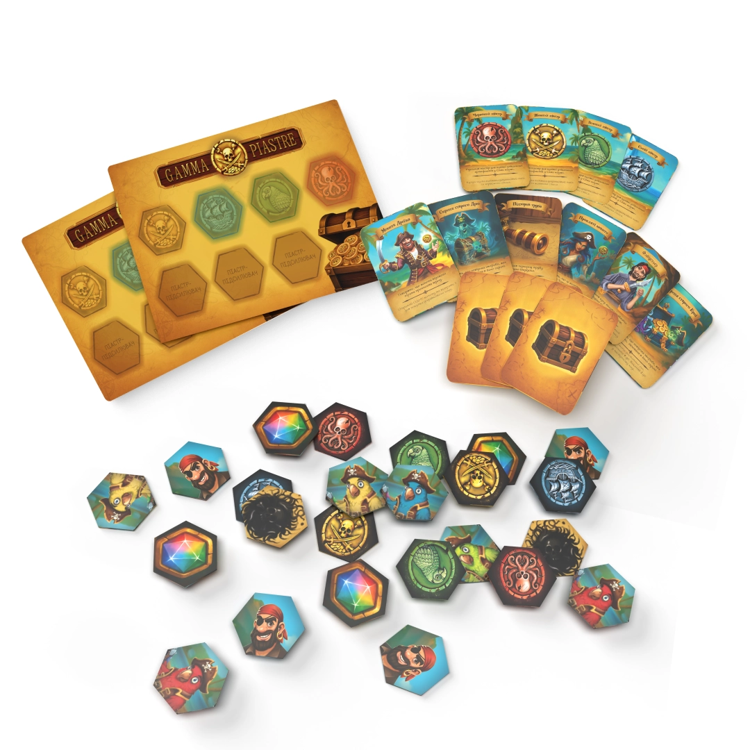 Настільна гра Gamma Piastre, бренду Playdoca, для 2-2 гравців, час гри < 30хв. - 5 - KUBIX 