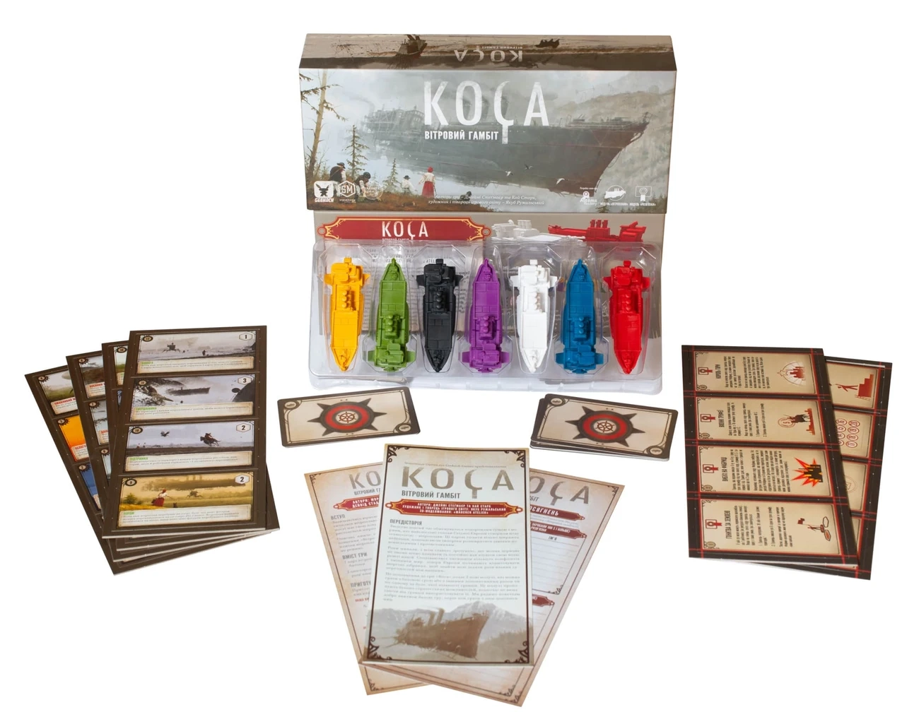 Настільна гра Коса: Вітровий гамбіт (SCYTHE: The Wind Gambit), бренду Geekach Games, для 1-7 гравців, час гри > 60хв. - 4 - KUBIX 