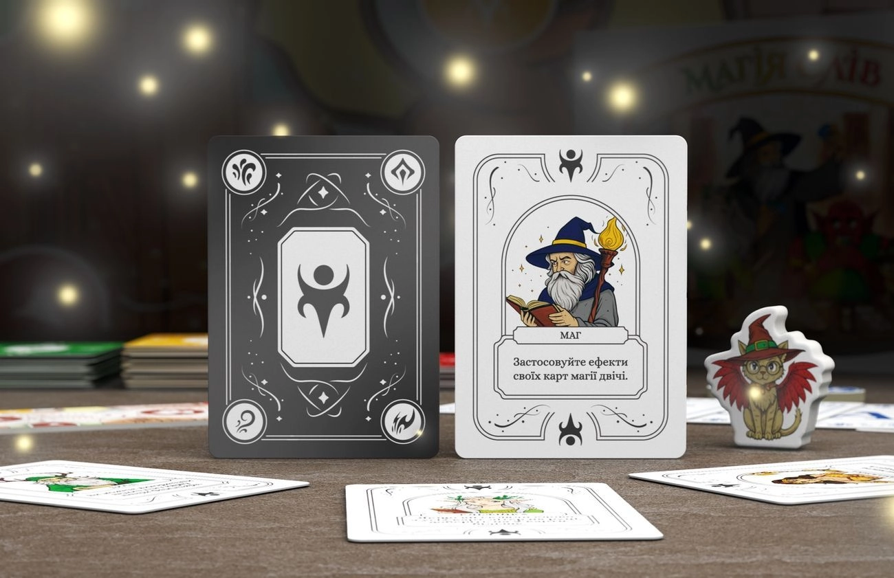 Настільна гра Магія слів (Words of Magic), бренду Geekach Games, для 2-4 гравців, час гри < 30хв. - 7 - KUBIX 