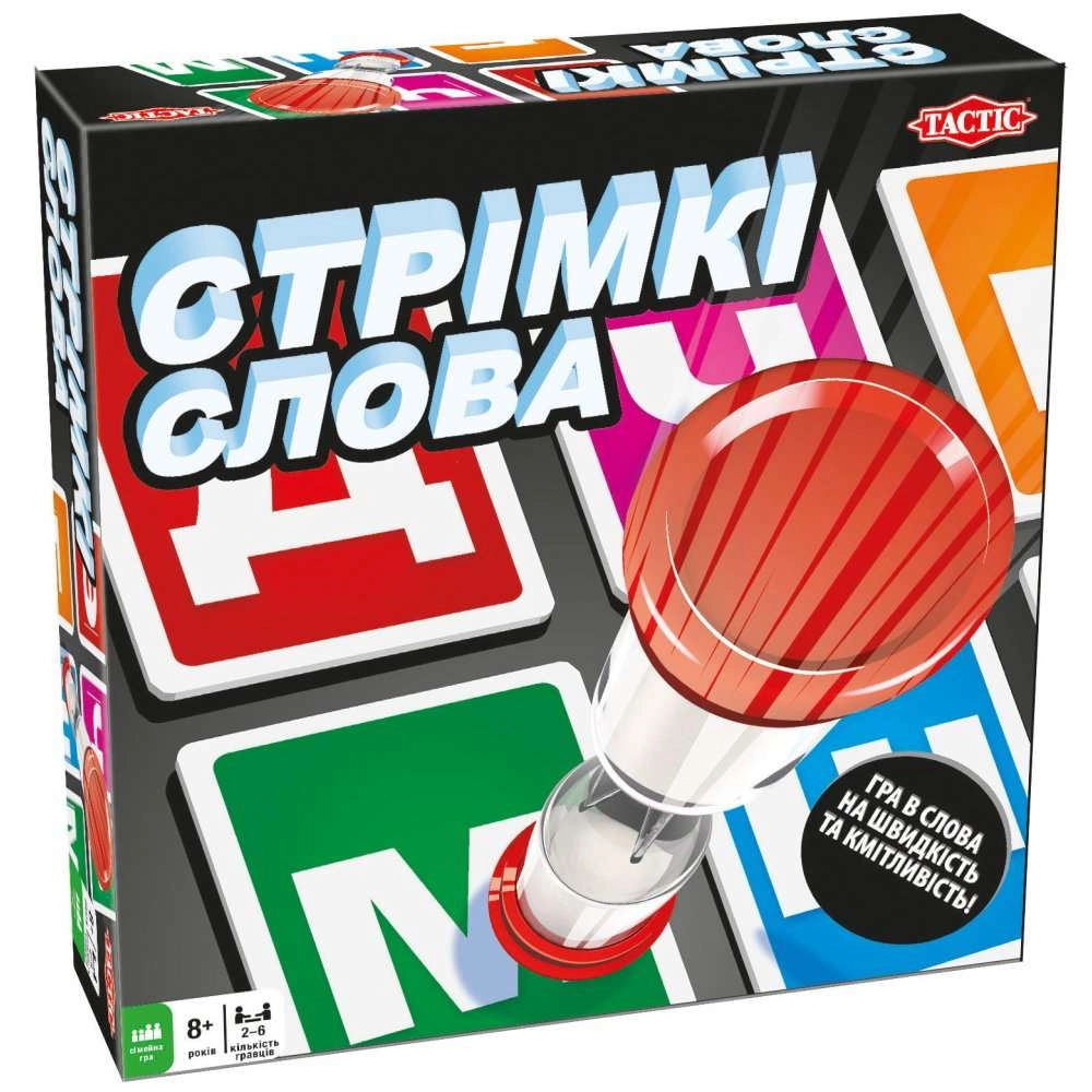Настольная игра Стремительные слова (Word Rush), бренду Tactic, для 2-6 гравців, час гри < 30мин. - KUBIX