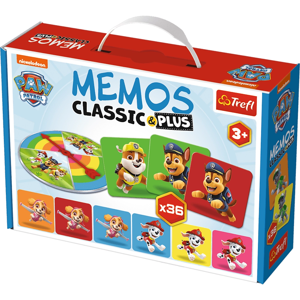 Мемос Классический: Щенячий патруль (Memos Classic&plus Paw Patrol), бренду Trefl, для 1-2 гравців - KUBIX