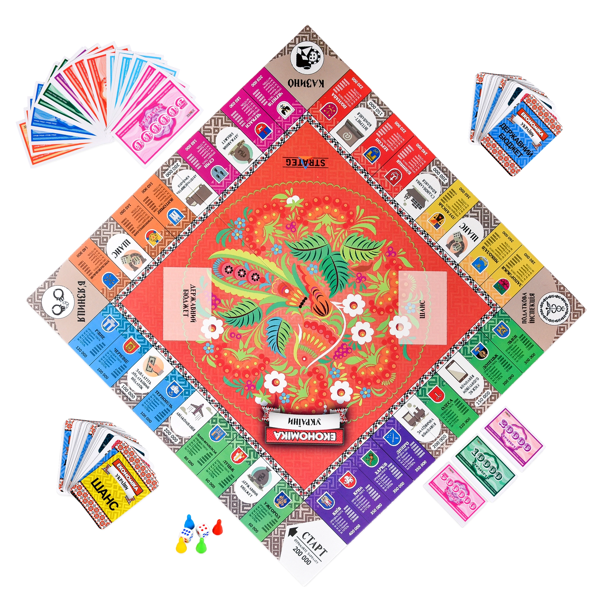 Настільна гра Економіка України , бренду Strateg, для 2-4 гравців, час гри < 60хв. - 4 - KUBIX 