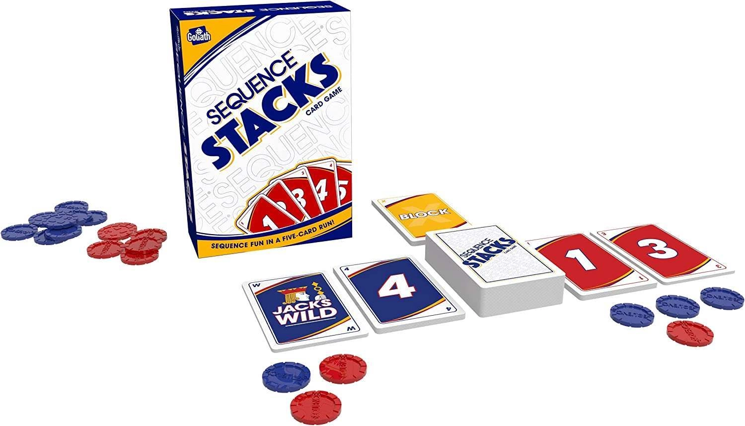 Настольная игра Сиквенс. Карточная (Sequence Stacks Card Game), бренду Goliath Games, для 2-6 гравців, час гри < 30мин. - 2 - KUBIX 