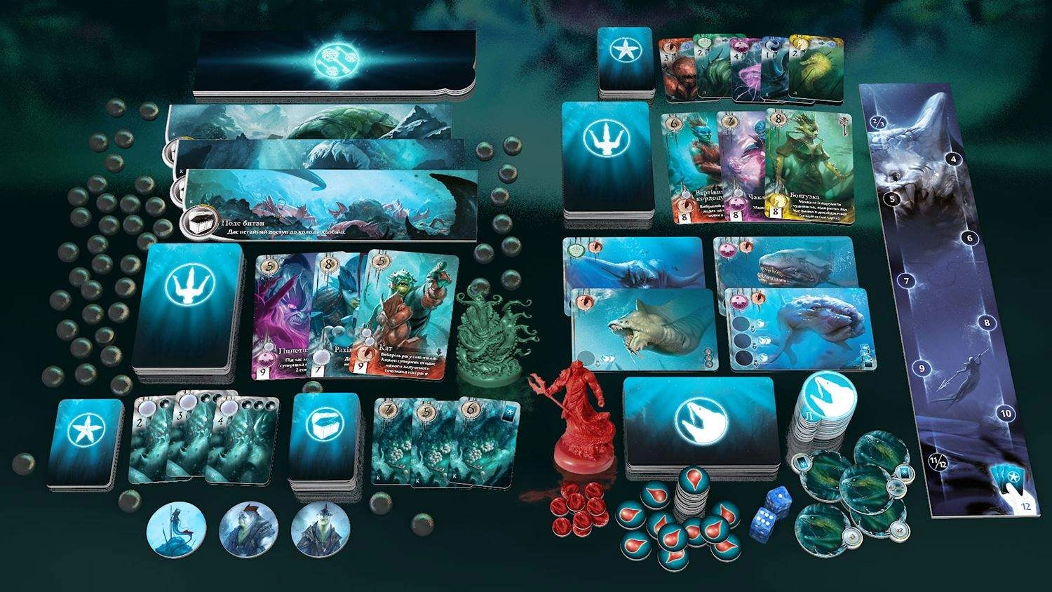 Настольная игра Бездна. Кракен и Левиафан (Abyss: Kraken & Leviathan), бренду IGAMES, для 2-4 гравців, час гри < 30мин. - 7 - KUBIX 