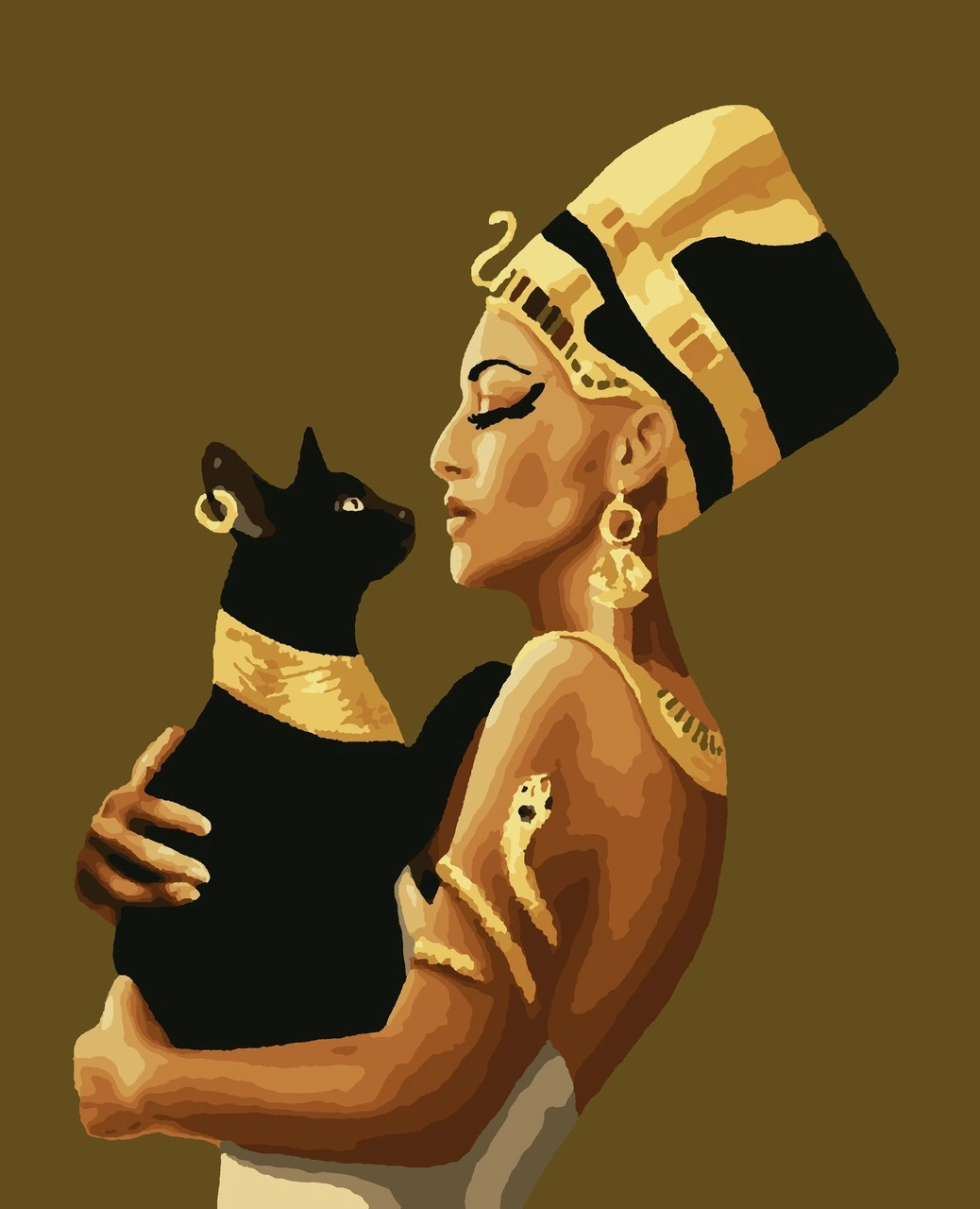 Картина по номерам Cleopatra (40х50 см), бренду Artissimo - KUBIX