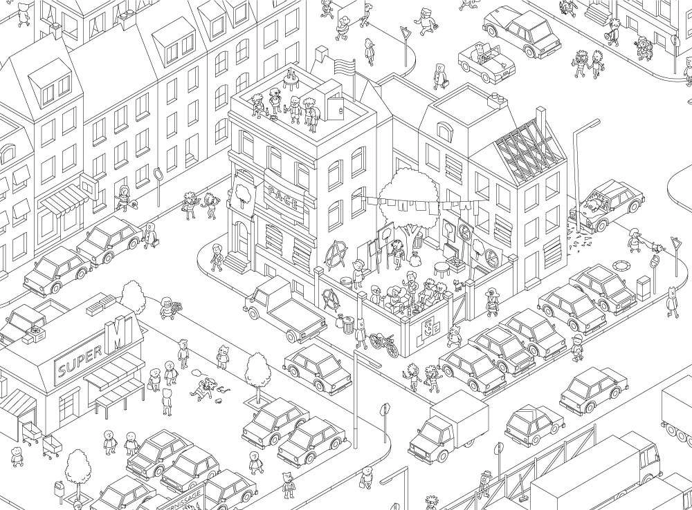 Настольная игра МикроМакро: Убийственный Город (MicroMacro: Crime City), бренду Новая Эра, для 1-4 гравців, час гри < 30мин. - 4 - KUBIX 
