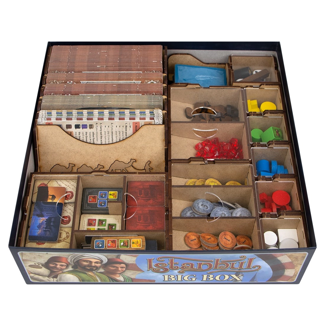 Органайзер для настільної гри Істанбул Big Box (Organizer for boardgame Istanbul Big Box), бренду Tower Rex - KUBIX