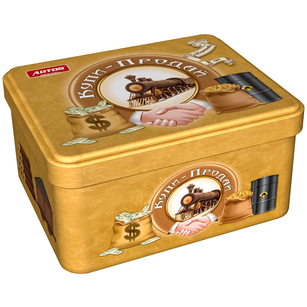 Настольная игра Купи-продай (карточная версия), бренду Artos games, для 2-4 гравців, час гри < 30мин. - KUBIX