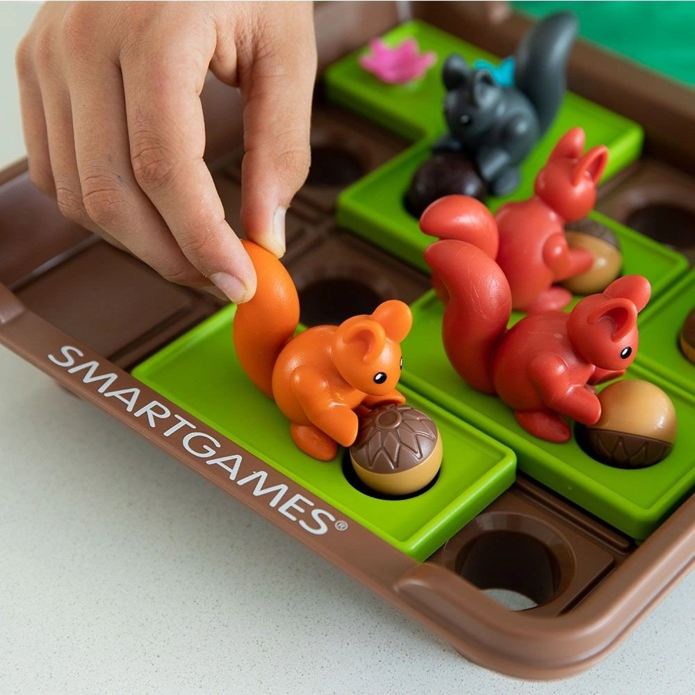 Настільна гра Вперед, за горіхами! XXL (Squirrels Go Nuts XXL), бренду Smart Games, для 1-4 гравців, час гри < 30хв. - 2 - KUBIX 